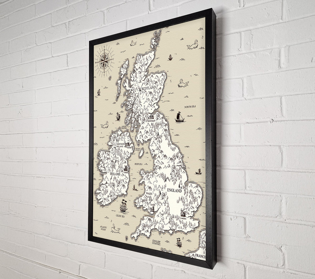  A Canvas Print of Scotland Island England And Wales Canvas Print