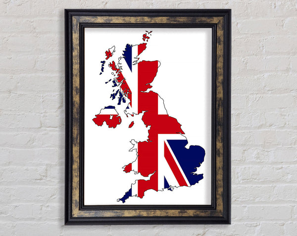 United Kingdom Flag 3 Framed Print