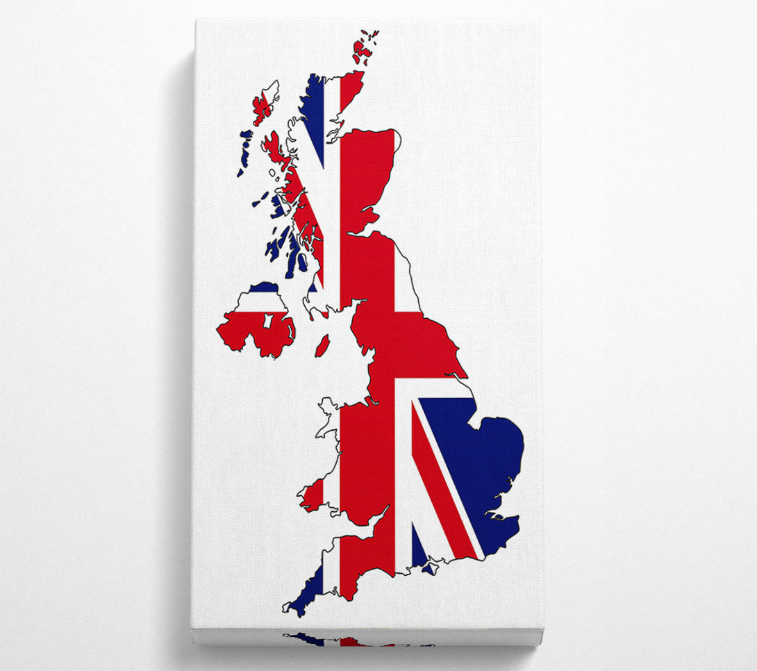  A Canvas Print of United Kingdom Flag 3 Canvas Wall Art