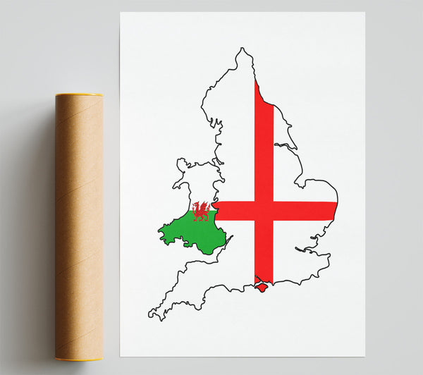 Wales And England Poster