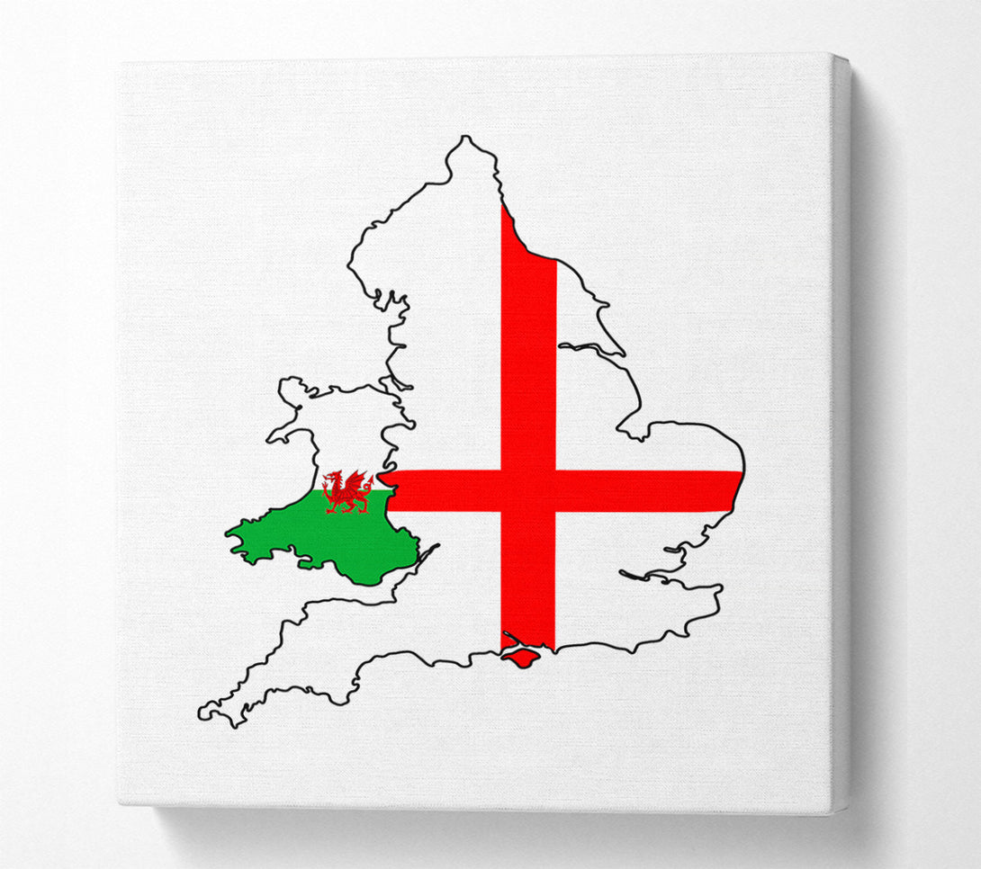  A Canvas Print of Wales And England Canvas Art