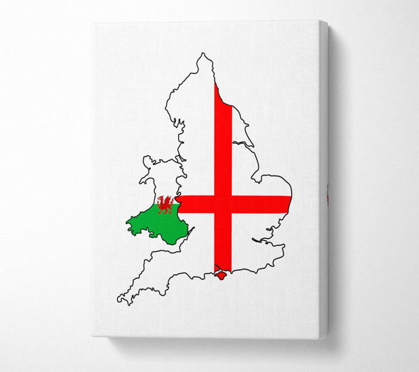  A Canvas Print of Wales And England Canvas Art