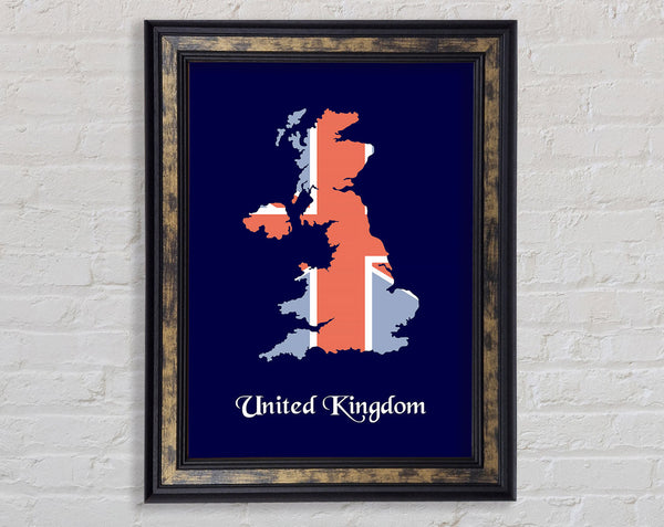 United Kingdom Flag 1 Framed Print