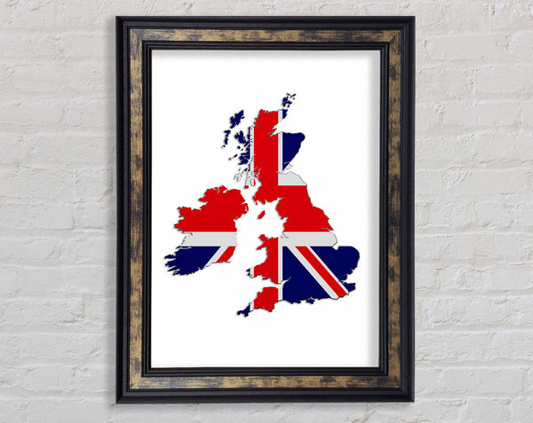 United Kingdom Flag 2 Framed Print