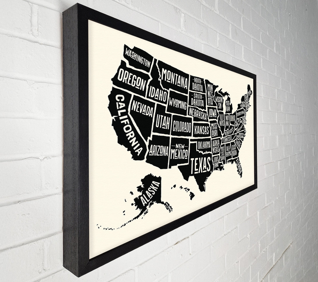  A Canvas Print of States Of America 5 Canvas Print