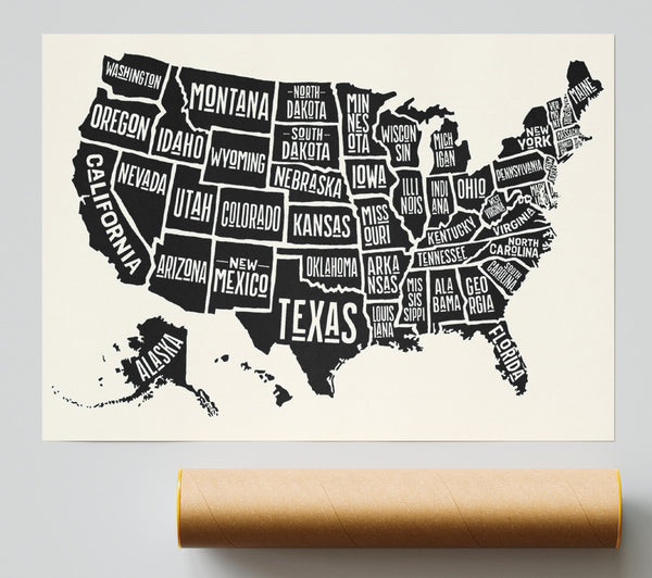 States Of America 5 Giclee Print