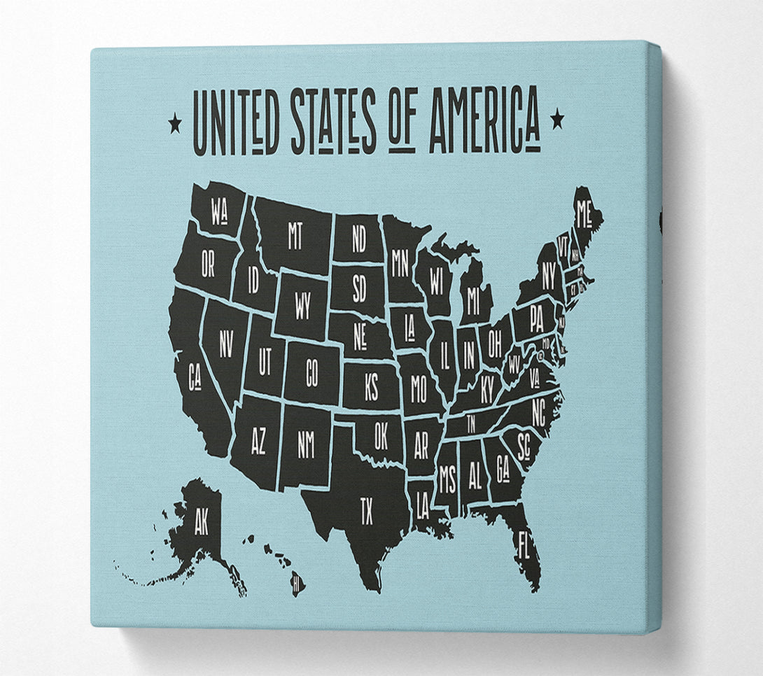  A Canvas Print of States Of America 2 Canvas Art