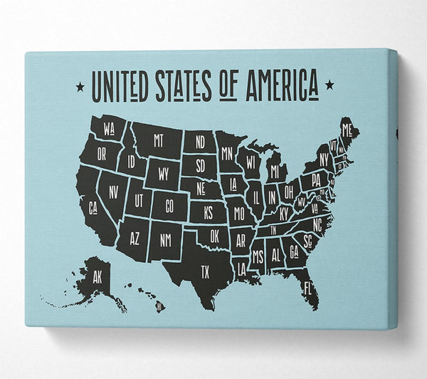  A Canvas Print of States Of America 2 Canvas Art