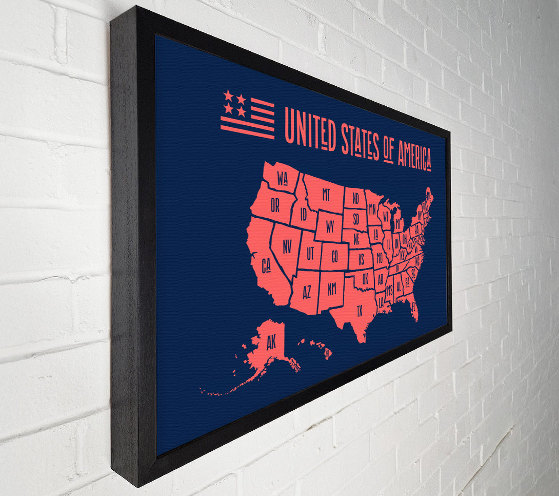  A Canvas Print of States Of America 1 Canvas Art