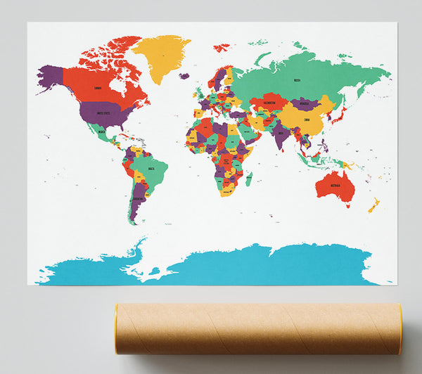 Map Of The World 11 Giclee Print