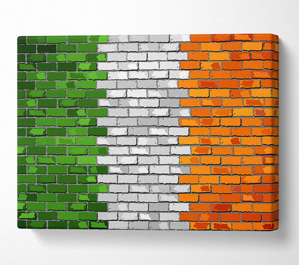  A Canvas Print of Irish Flag 2 Canvas Wall Art