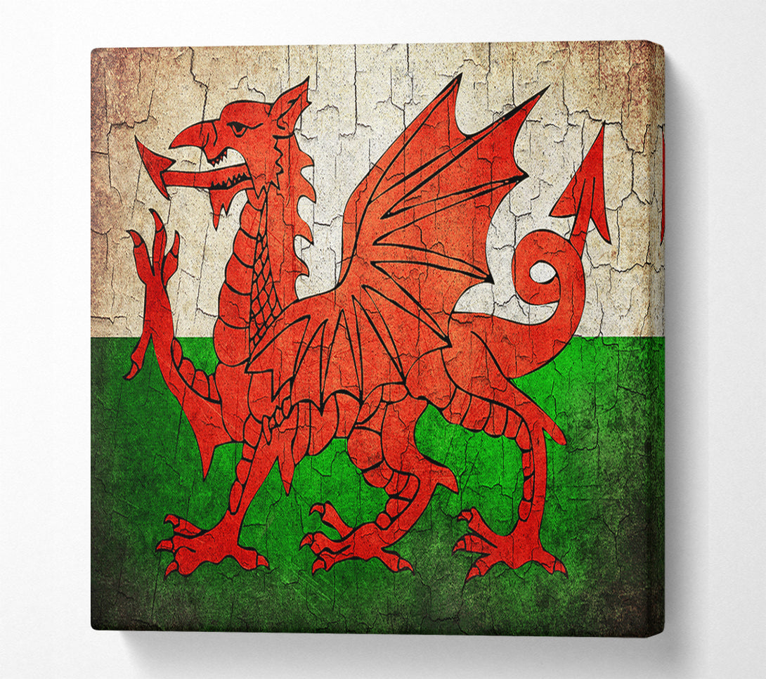  A Canvas Print of Welsh Dragon 2 Canvas Art