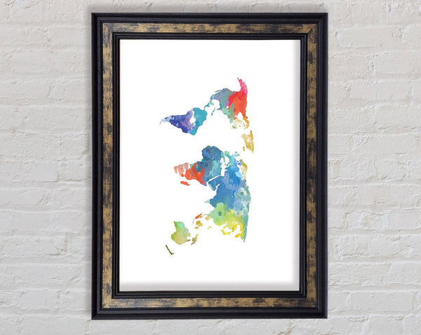 Map Of The World 10 Framed Print