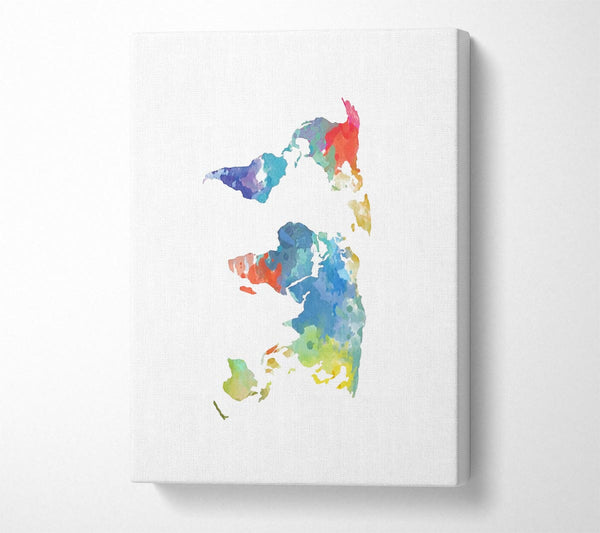  A Canvas Print of Map Of The World 10 Canvas Wall Art