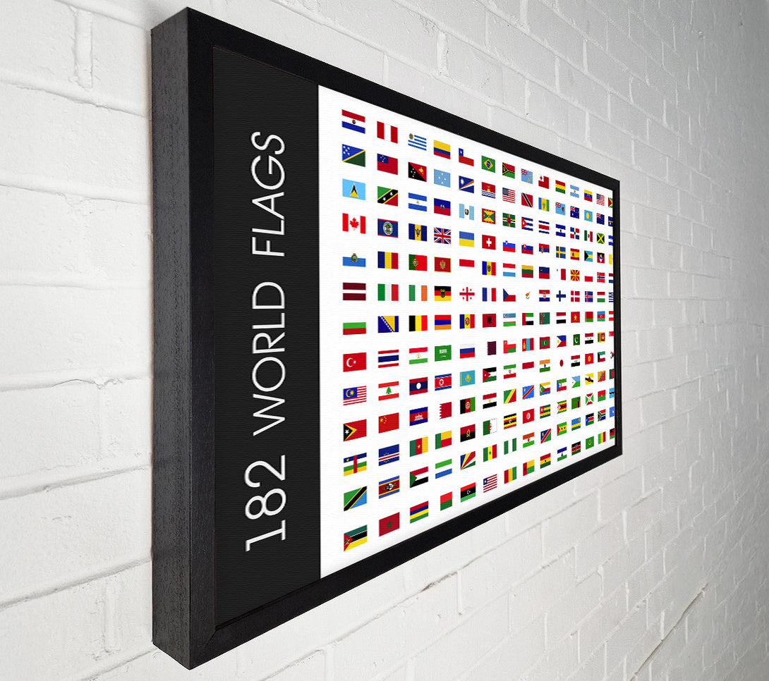  A Canvas Print of World Flags Canvas Print