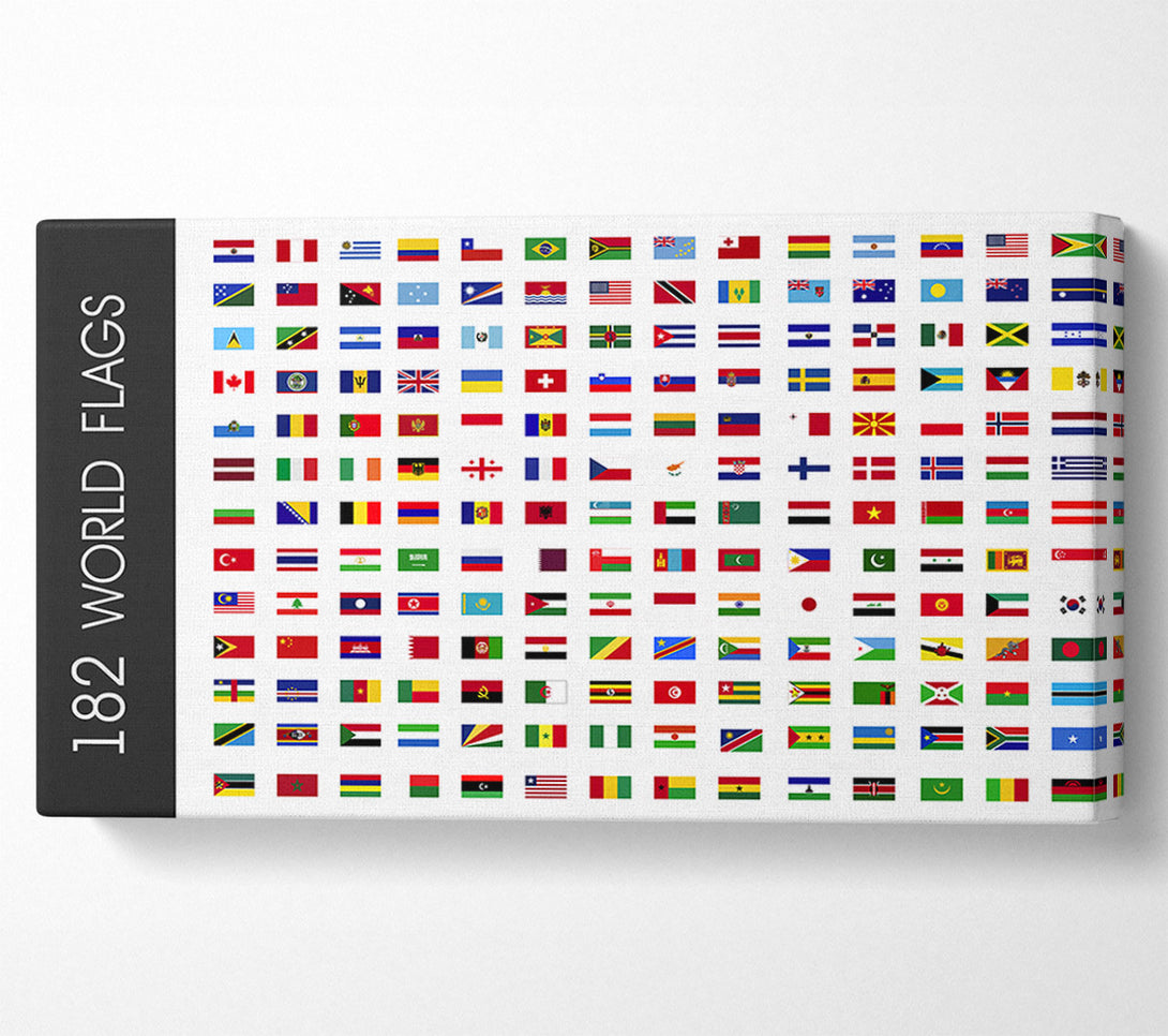  A Canvas Print of World Flags Canvas Print