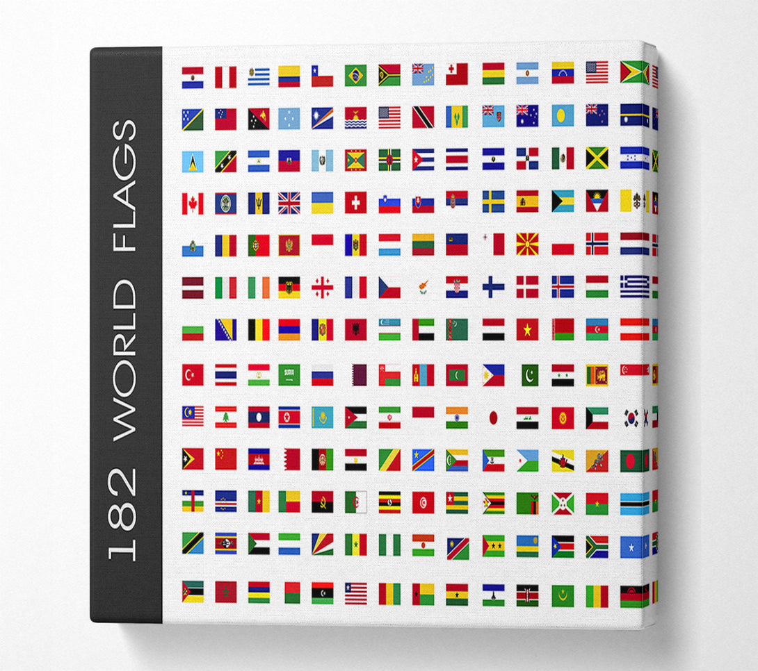  A Canvas Print of World Flags Canvas Print