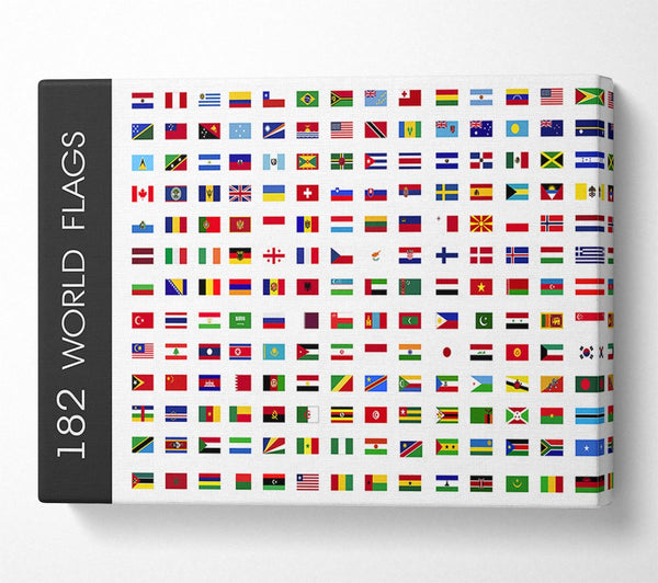  A Canvas Print of World Flags Canvas Print