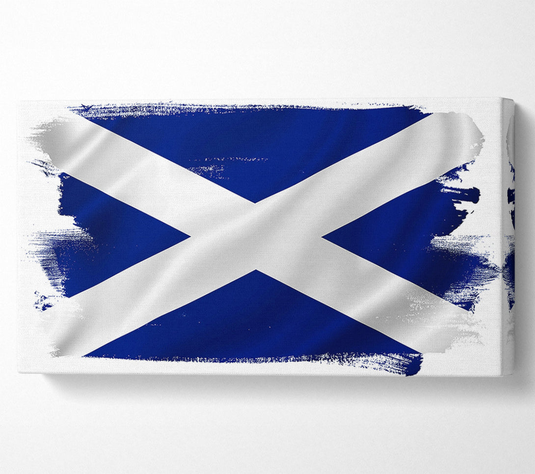  A Canvas Print of Scottish Flag 1 Canvas Print