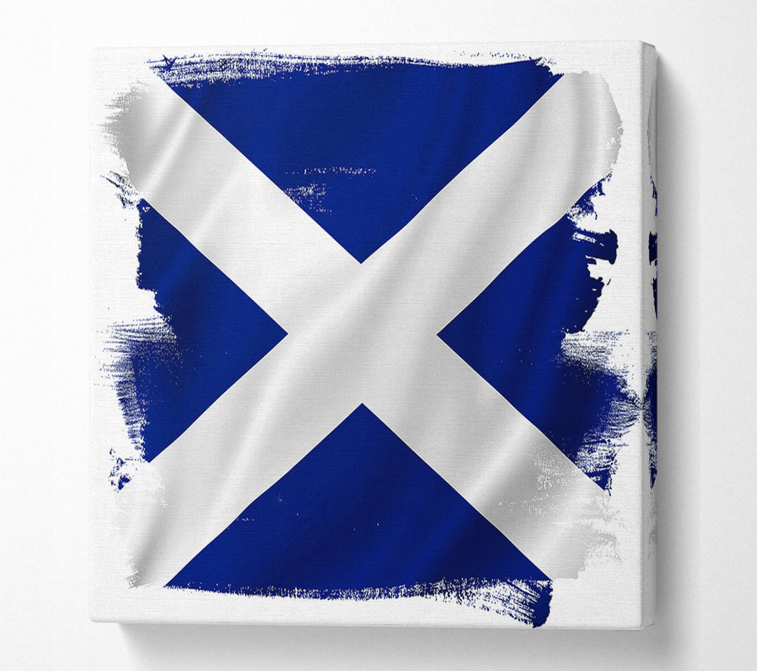  A Canvas Print of Scottish Flag 1 Canvas Print