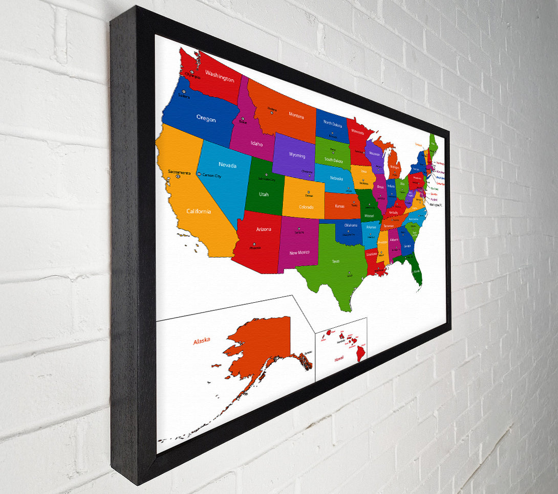  A Canvas Print of States Of America 4 Canvas Art