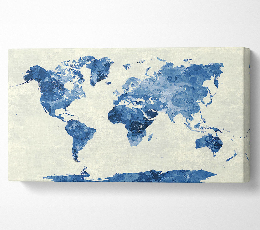  A Canvas Print of Map Of The World 4 Canvas Print