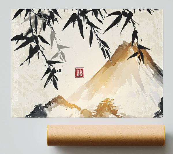 Japanese Mountain Bamboo Giclee Print