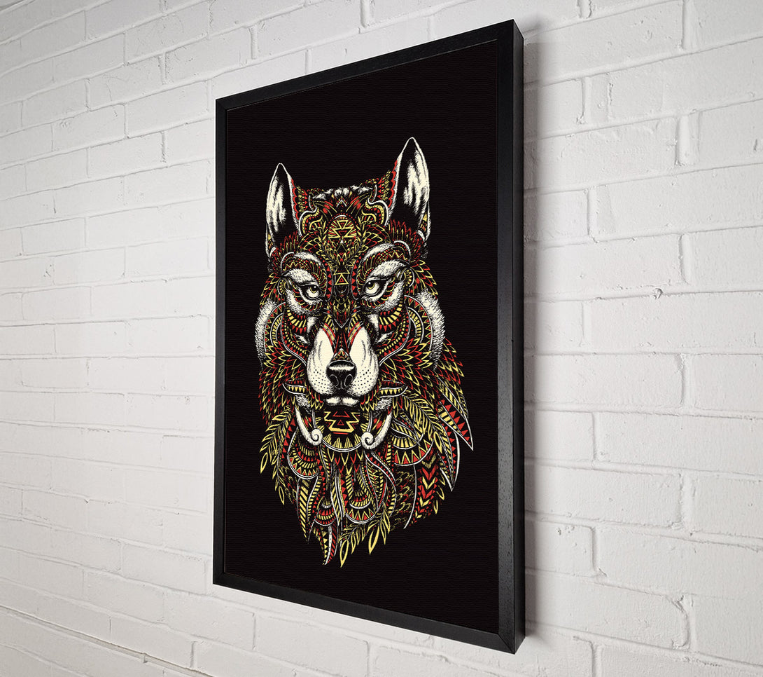  A Canvas Print of Indian Wolf Canvas Art