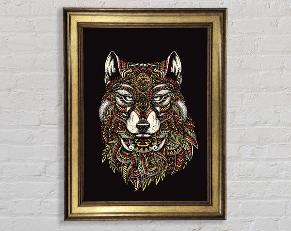 Indian Wolf Framed Print