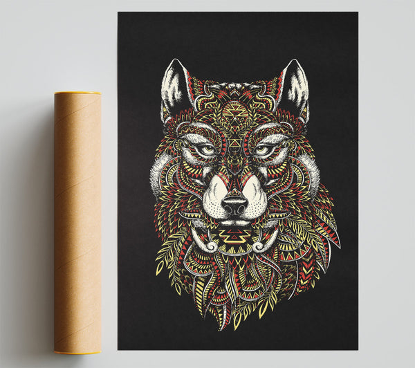 Indian Wolf Giclee Print