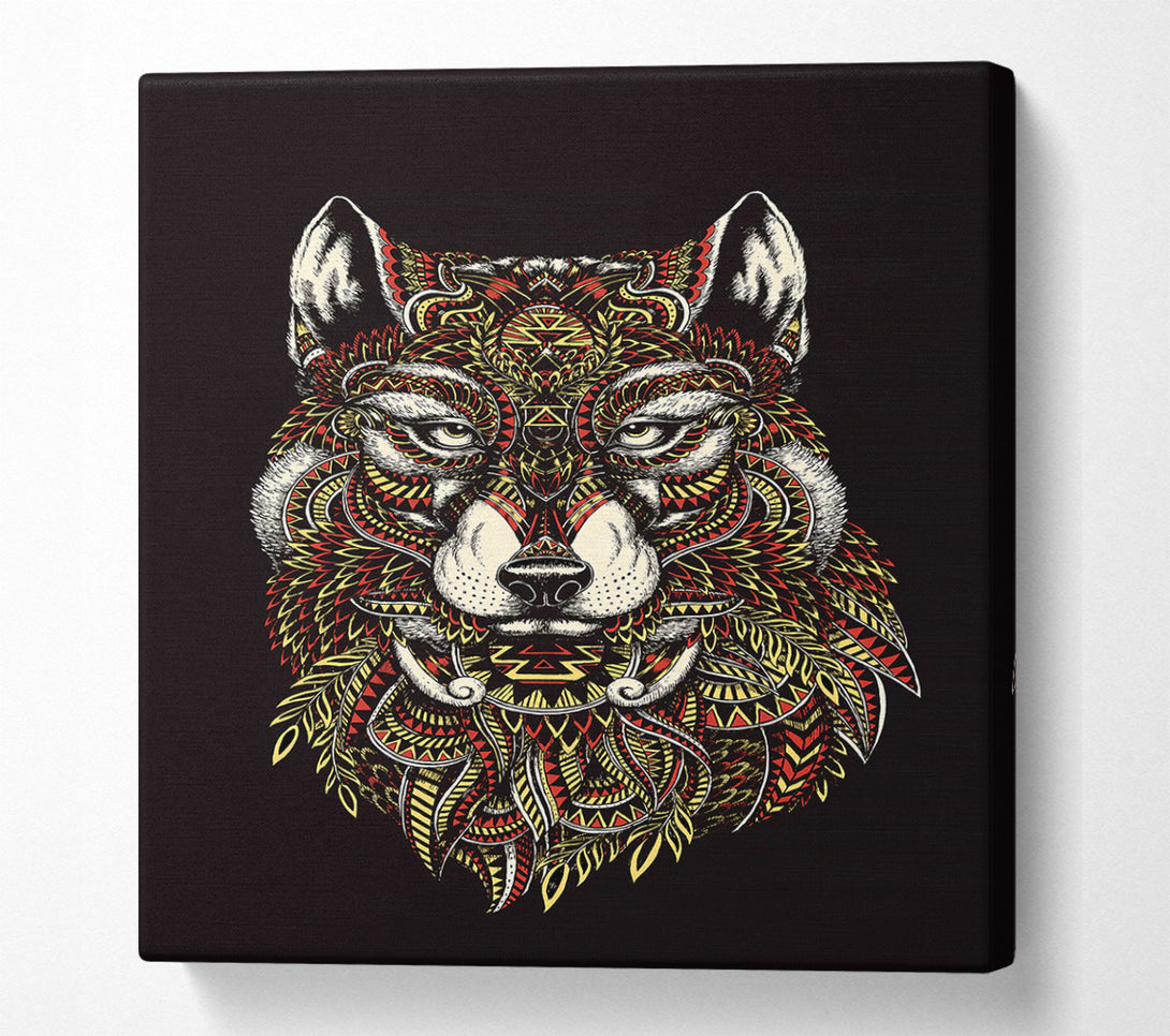  A Canvas Print of Indian Wolf Canvas Art