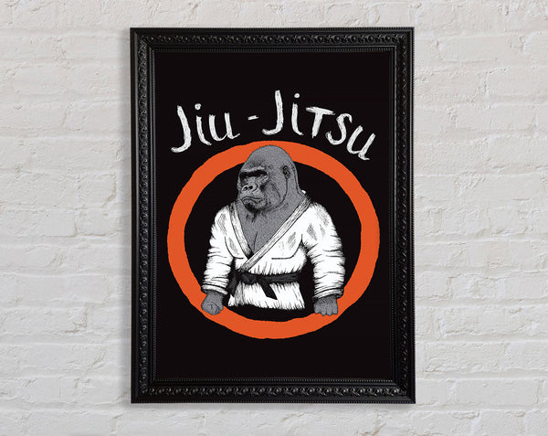 Jiu Jitsu Gorilla Framed Print