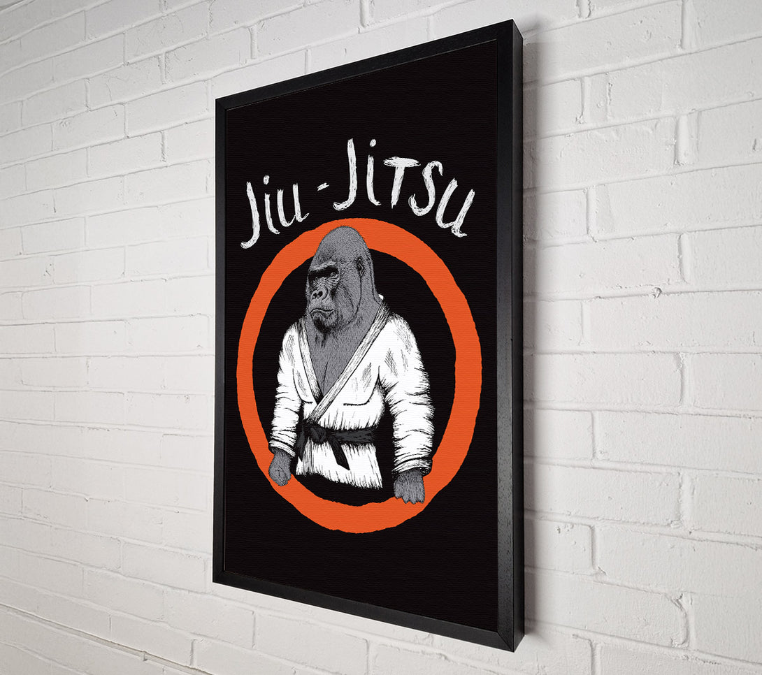  A Canvas Print of Jiu Jitsu Gorilla Canvas Print