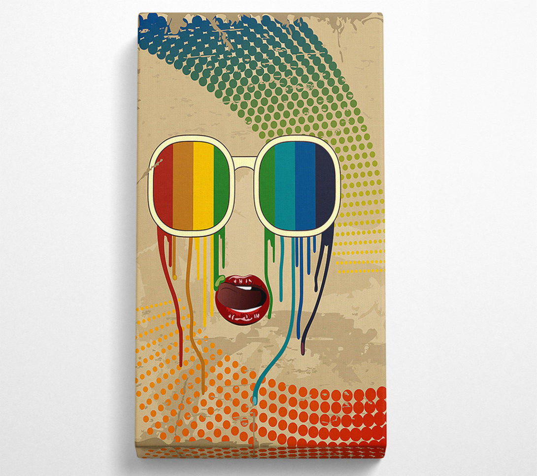  A Canvas Print of Rainbow Retro Shades Canvas Art