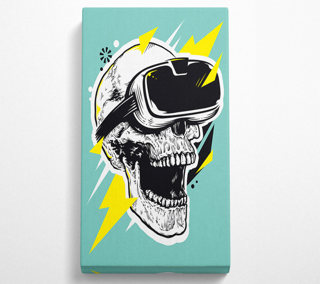  A Canvas Print of Video Game Shocked Skull Canvas Wall Art