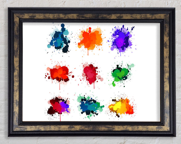 Chakra Colours 2 Framed Print