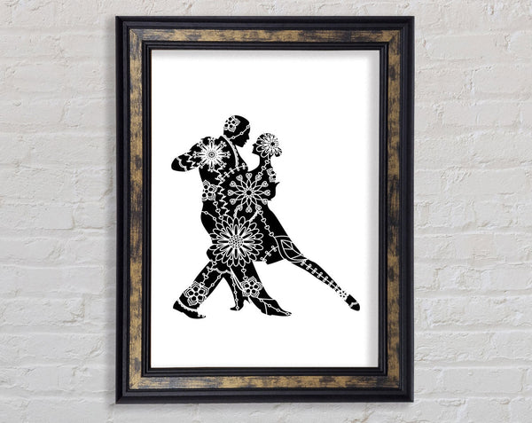 Flower Dance Colour Framed Print