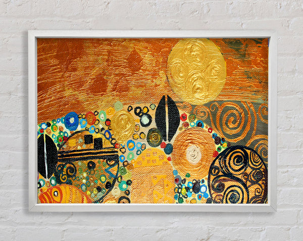 Golden Klimt Framed Print