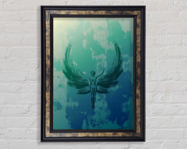 Green Angel Framed Print