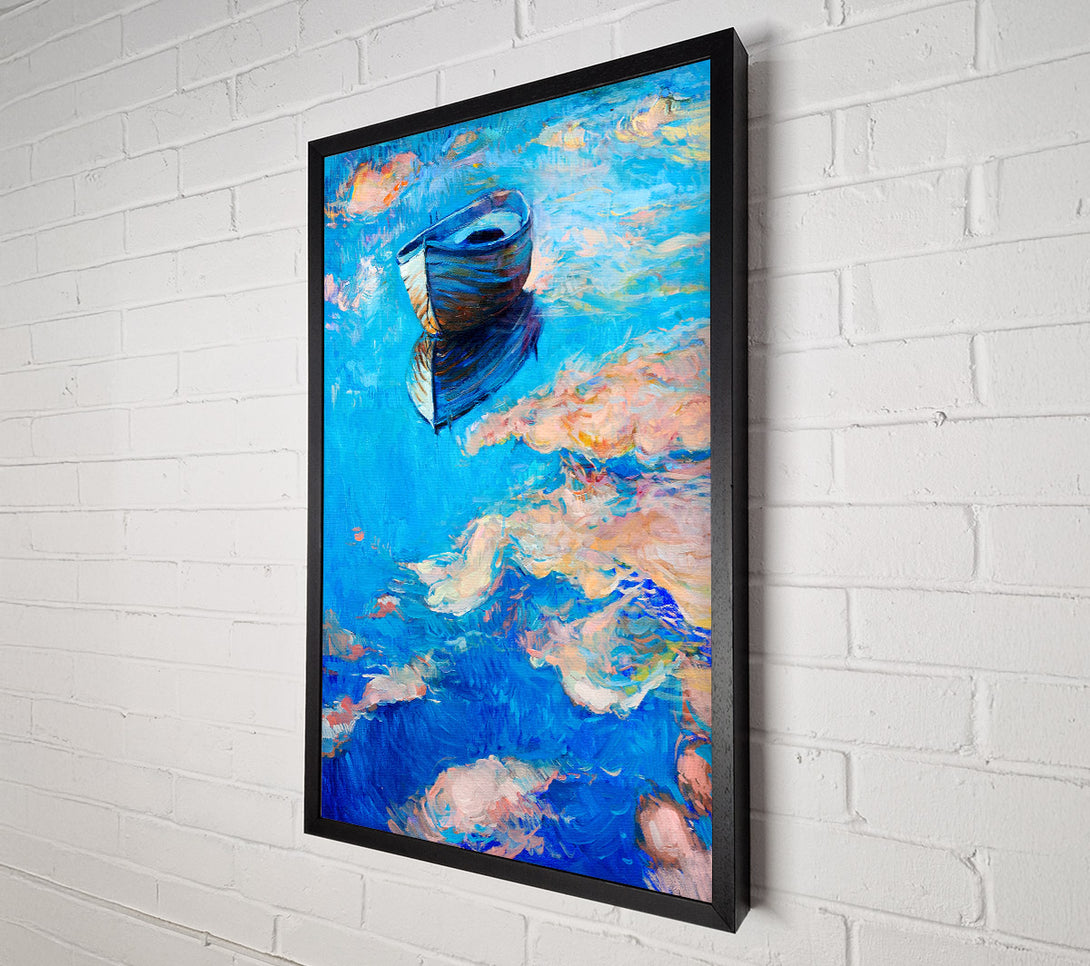  A Canvas Print of Reflections In The River Canvas Wall Art