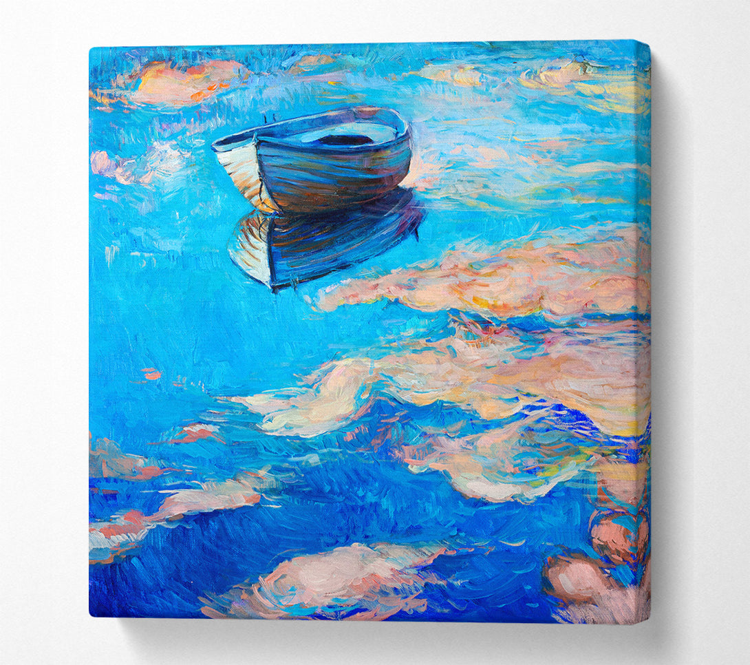  A Canvas Print of Reflections In The River Canvas Wall Art