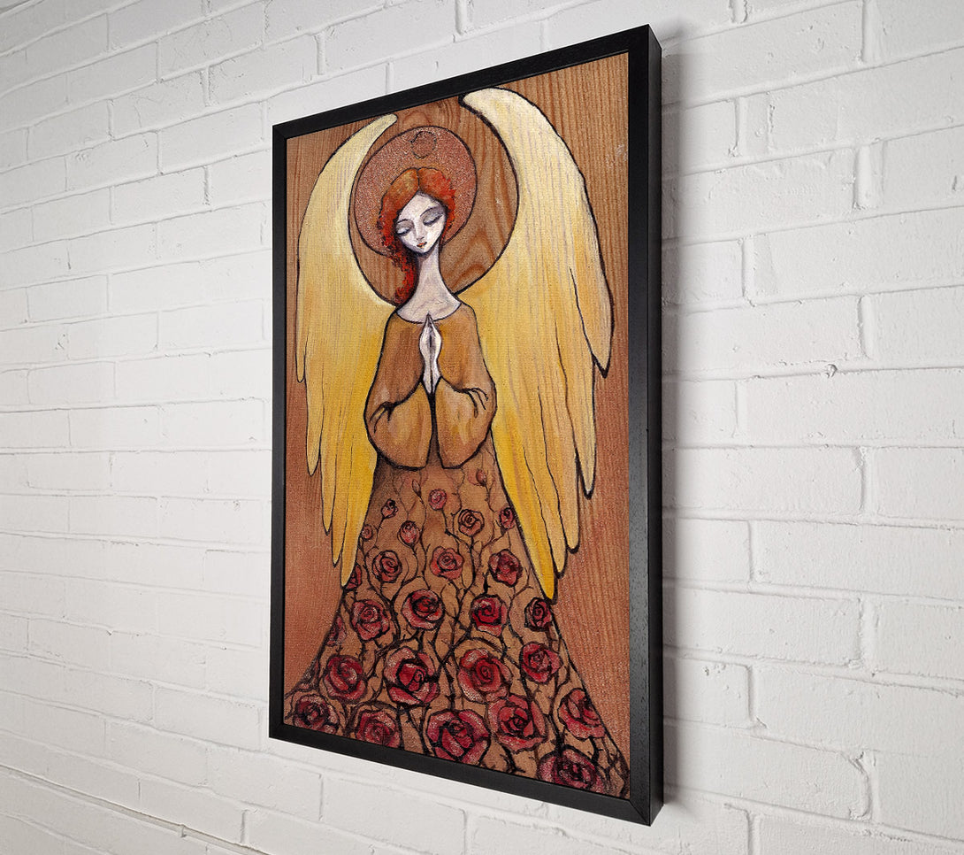  A Canvas Print of Wooden Angel Canvas Print