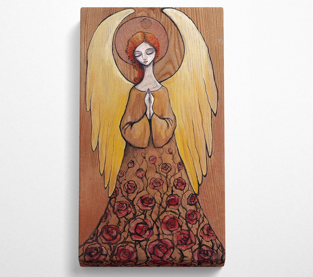  A Canvas Print of Wooden Angel Canvas Print