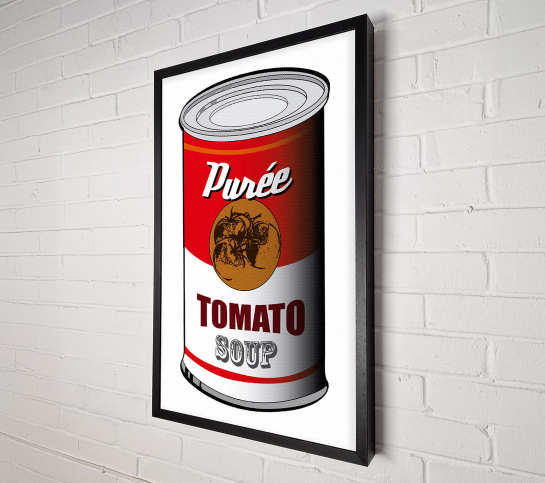  A Canvas Print of Pop Art Tomato Soup Canvas Print