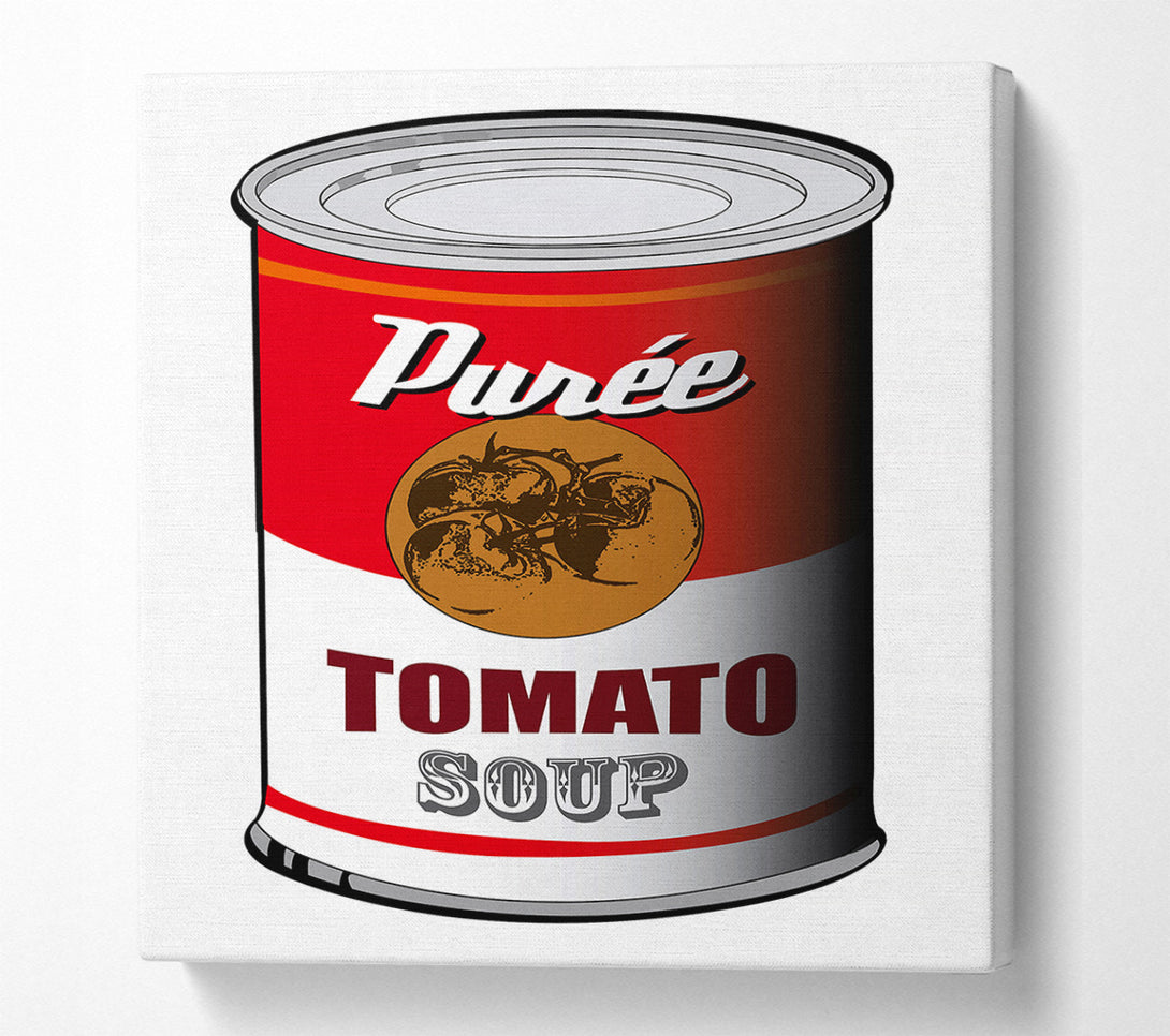  A Canvas Print of Pop Art Tomato Soup Canvas Print