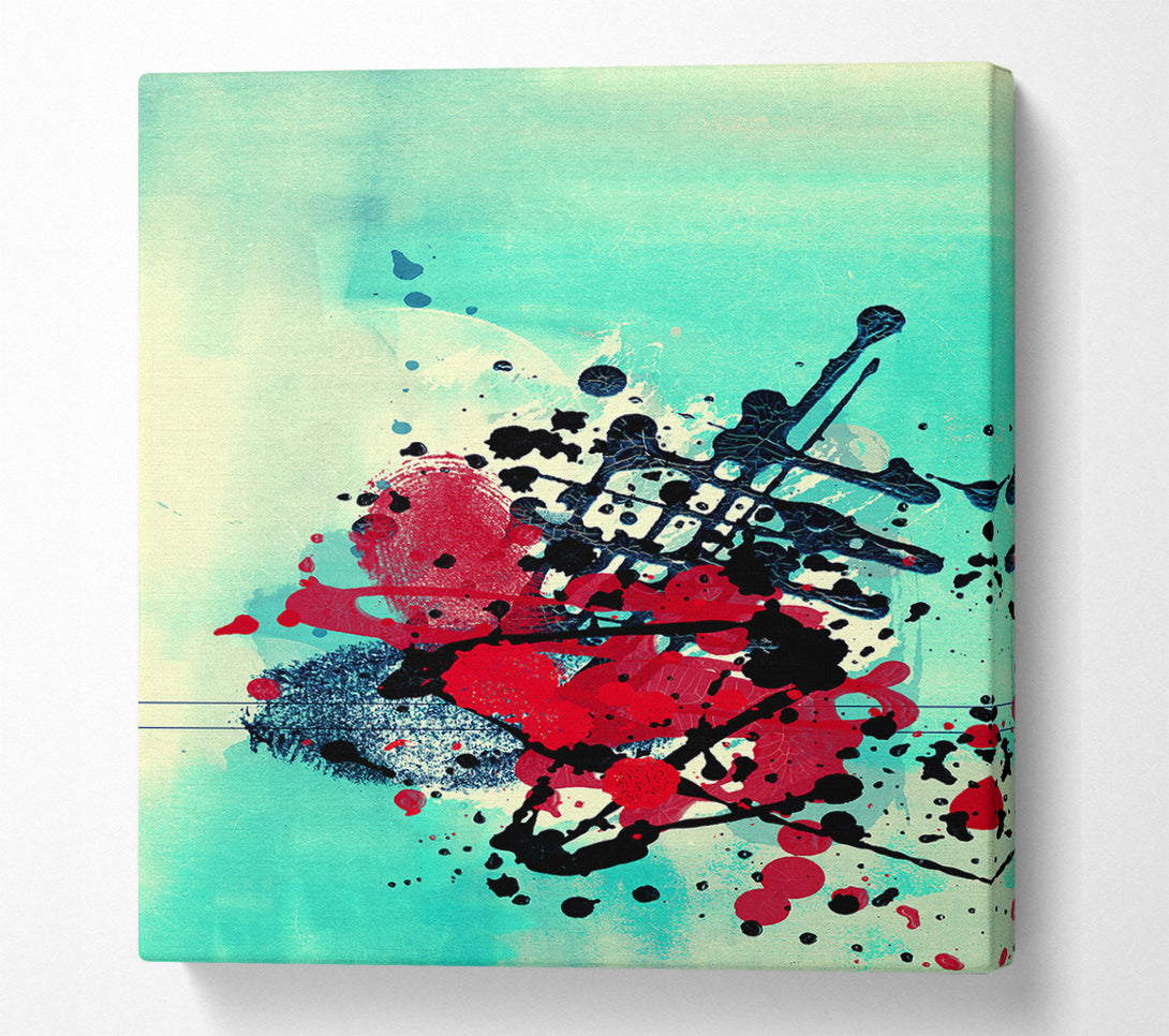  A Canvas Print of Follow The Line Canvas Wall Art