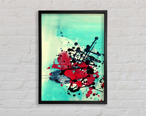 Follow The Line Framed Print
