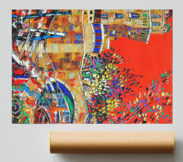 Red Sky City Giclee Print