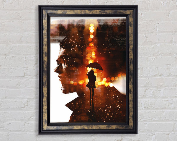 Thinking Of Her Framed Print