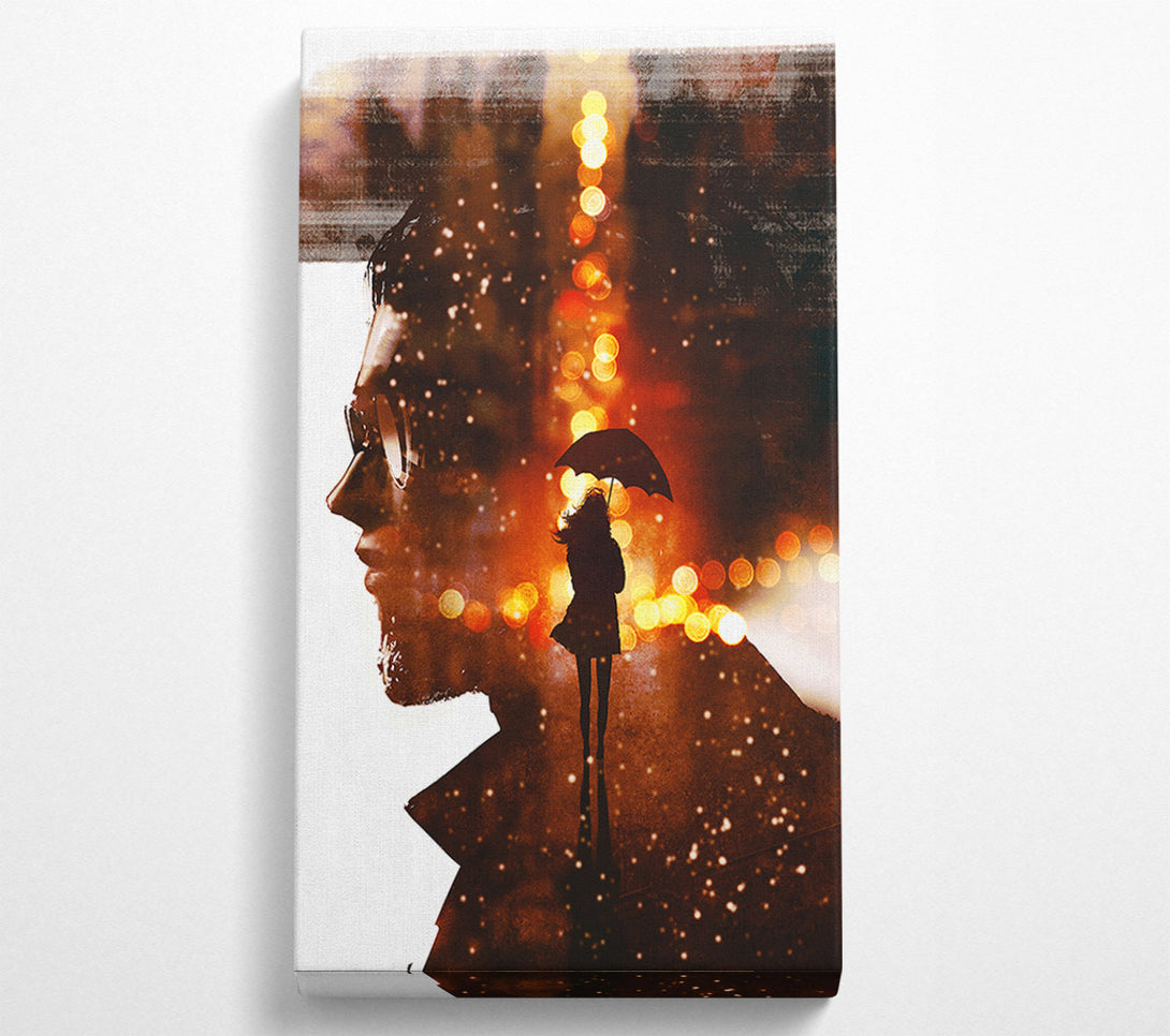  A Canvas Print of Thinking Of Her Canvas Wall Art